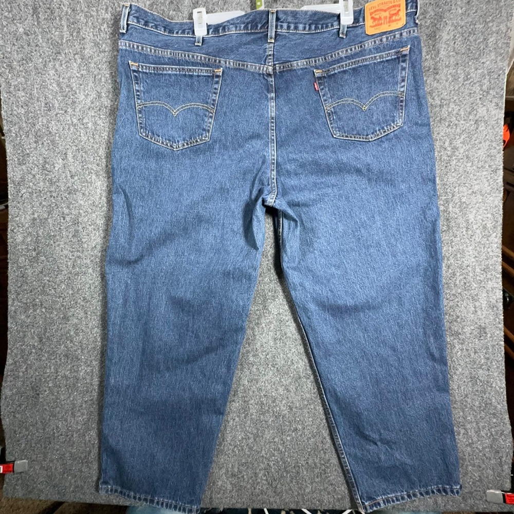 Levis 560 Comfort Fit Jeans Mens 52x30 Blue Denim Loose Tapered Leg 01560-4886 - Picture 6 of 14